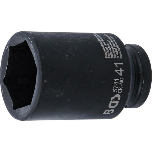 Douille à Choc Six Pans Longue 20 mm (3/4 ) - 41 mm - Résistante et Précise - - BGS