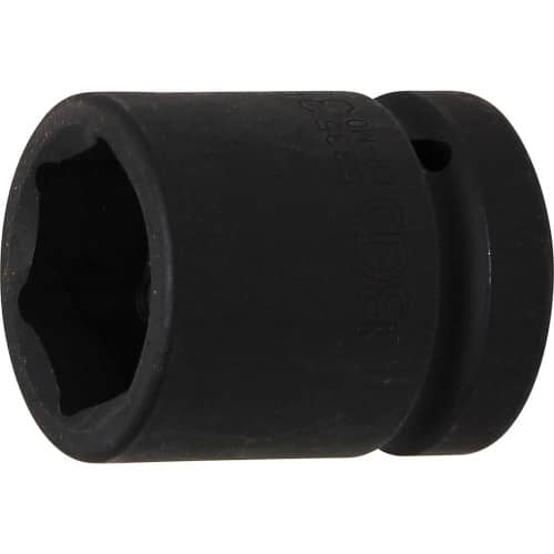 Douille à Choc Six Pans 25 mm (1 ) - 35 mm - Acier Résistant - Usage Professionnel et Durable - BGS