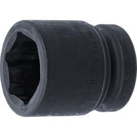 Douille à Choc Six Pans 25 mm (1 ) - 38 mm - Acier Résistant - Usage Professionnel - BGS