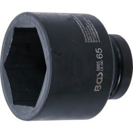 Douille à Choc Six Pans 25 mm (1) 65 mm - Acier Résistant - Usage Professionnel - D-Work