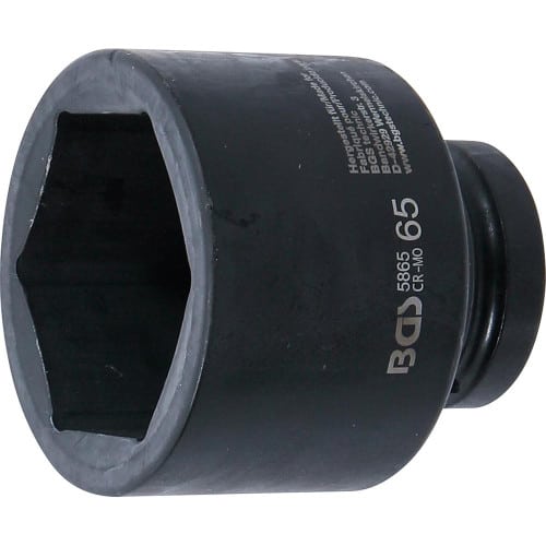 Douille à Choc Six Pans 25 mm (1 ) 65 mm - Acier Résistant - Usage Professionnel - BGS