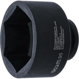Douille à Choc Six Pans 25 mm (1 ) 95 mm - Acier Résistant - Usage Professionnel - BGS
