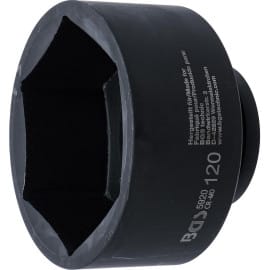 Douille à Choc Six Pans 25 mm (1 ) 120 mm - Acier Résistant - Usage Professionnel - BGS