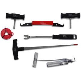 Kit de Démontage de Pare-Brise 7 pcs - Outils Robustes et Précis, Acier, Pro - D-Work