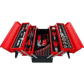 Caisse à Outils Métallique 86 Pièces - Assortiment Complet - Robustesse et Organisation Optimale - BGS
