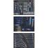 Servante d Atelier 7 Tiroirs - 263 Outils Complets - Rangement Robuste et Mobile, Acier, Pro - D-Work