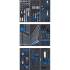 Servante d Atelier 7 Tiroirs - 120 Outils Complets - Rangement Robuste et Mobile, Acier, Pro - D-Work