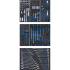 Servante d Atelier 7 Tiroirs - 129 Outils Complets - Rangement Robuste et Mobile - BGS