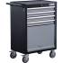 Servante d Atelier 4 Tiroirs 52x133x74,5 cm - 1 Tablette Rabattable - Rangement Pratique et Mobile - BGS
