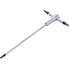 Tournevis à Poignée en T Coulissante T10 - Profil Torx - Précision et Confort d Utilisation, Acier - D-Work