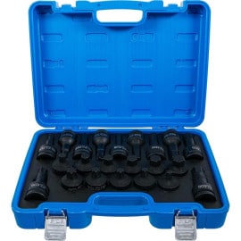 Jeu de Douilles à Embouts à Choc 20 mm (3/4 ) - 22 Pièces, Six Pans Femelle Profil T Torx - Puissance et Précision - BGS