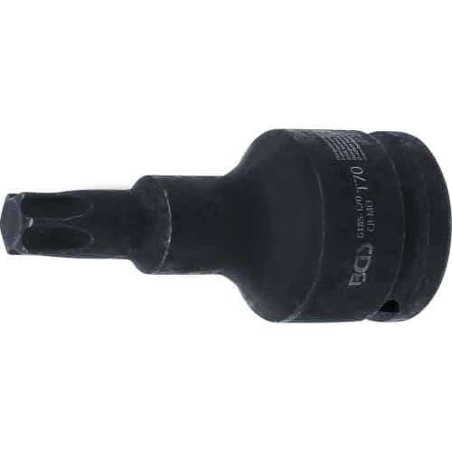 Douille à Embouts à Choc 100 mm - 20 mm (3/4), Profil Torx T70 - Puissance et Précision, Acier - D-Work