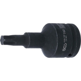 Douille à Embouts à Choc 100 mm - 20 mm (3/4 ), Profil Torx T60 - Résistante et Précise - BGS