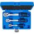 Jeu de Cliquets Denture Fine 6,3 mm - 12,5 mm - 3 Pièces - Précision et Polyvalence - BGS