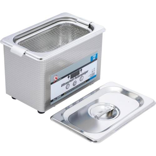 Bac à Ultrason 700 ml - Dimensions 17,6x16x22,6 cm - Acier Inoxydable, Capacité Moyenne - Nettoyage Précis et Efficace - BGS