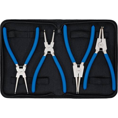 Jeu de Pinces à Circlips 225 mm - 4 Pièces - Acier, Précision et Robustesse - - BGS