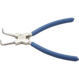 Pince pour Circlips Coudée 225 mm - Circlips Intérieurs - Précision et Maniabilité - Acier, Zones Difficiles - D-Work