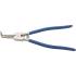 Pince pour Circlips Coudée 300 mm - Circlips Extérieurs - Précision et Maniabilité, Acier, Zones Difficiles - D-Work