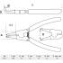 Pince pour Circlips Coudée 300 mm - Circlips Extérieurs - Précision et Maniabilité, Acier, Zones Difficiles - D-Work