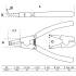 Pince pour Circlips Coudée 300 mm - Circlips Extérieurs - Précision et Maniabilité - BGS