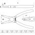 Pince pour Circlips Coudée 300 mm - Circlips Intérieurs - Précision et Maniabilité - - BGS
