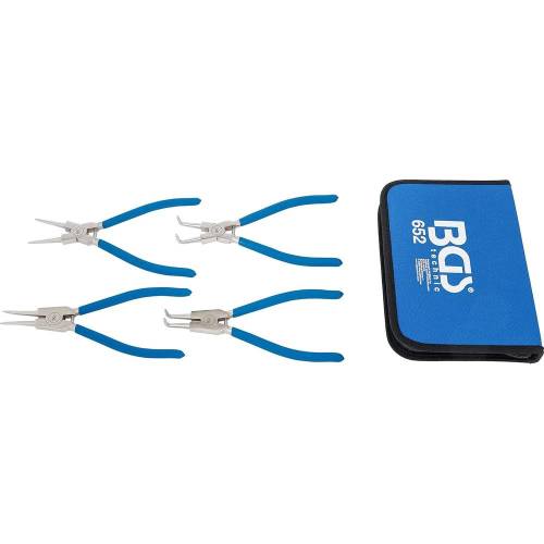 Jeu de Pinces à Circlips 250 mm - 4 Pièces, Acier - Précision et Robustesse - BGS