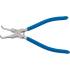 Pince pour Circlips Coudée 250 mm - Circlips Intérieurs - Précision et Maniabilité, Acier, Zones Difficiles - D-Work
