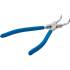 Pince pour Circlips Coudée 250 mm - Circlips Intérieurs - Précision et Maniabilité, Acier, Zones Difficiles - D-Work