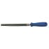 Lime d'Atelier Demi-Ronde 200 mm - Calibre 2 - Précision et Polyvalence, Acier, Pro - D-Work
