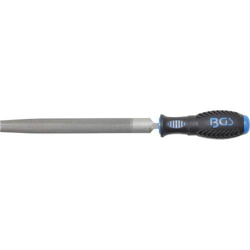 Lime d’Atelier Demi-Ronde 200 mm - Calibre 3 - Précision et Polyvalence - BGS