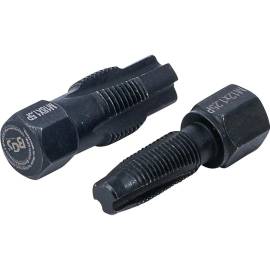 Outil de Réparation Filet de Sonde Lambda - M18x1,5 mm M12x1,25 mm - 2 Pièces - Réparation Précise et Durable - BGS