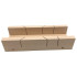 Gehrungskasten 45 und 90° mit L. 250 x B. 100 x Ht. 55 mm aus Buchenholz - Diamwood Platinum