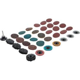 Jeu de Disques Abrasifs Ø50 mm - 35 Pièces - Polyvalent et Pratique pour Ponçage - BGS