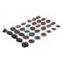 Jeu de Disques Abrasifs D.50 mm - 35 pcs - Polyvalent et Pratique pour Ponçage, Plastique - D-Work