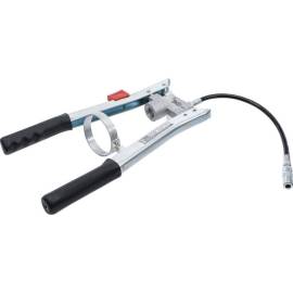 Pistolet à Graisse à Cartouches 500 g - Utilisation à Deux Mains - Précision et Confort d Usage - BGS