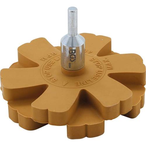 Gomme Enlève Autocollants D.88 mm - Nettoyage Efficace et Sans Trace, Plastique, Pro - D-Work