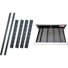 Séparateurs de Tiroirs pour Servante d Atelier - Lot de 6 - 59 x 5,9 x 4,7 cm - Organisation et Gain de Place - D-Work