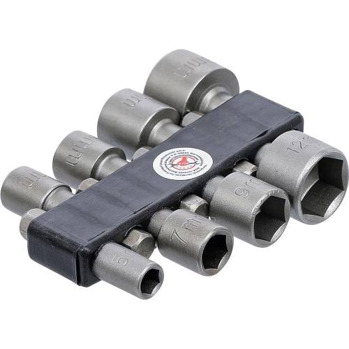 Jeu d'Embouts Douilles 6,35 mm (1/4") de 5/6/7/8/9/10/12/13 mm - 8 pcs - Polyvalent et Pratique pour Bricolage - D-Work
