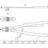 Pince pour Circlips Coudée 500 mm - Circlips Intérieurs - Précision et Robustesse, Acier, Zones Difficiles - D-Work