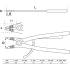Pince pour Circlips Coudée 500 mm - Circlips Extérieurs - Précision et Robustesse - BGS