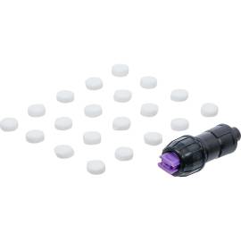 Jeu de Tuyères et Filtres de Rechange 21 pcs - Pour Flacon Pulvérisateur de Mousse à Pompe - Compatibilité Art. 6771 - D-Work