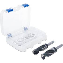 Jeu de Mèches HSS 26-28 mm - 2 pcs - Acier Haute Vitesse - Perçage Précis et Durable, Plastique - D-Work