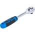 Cliquet Réversible Droit 12,5 mm (1/2) - Denture Fine - Précision et Maniabilité, Acier, Zones Difficiles - D-Work