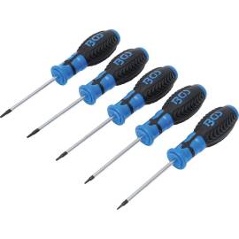 Jeu de Tournevis Profil T Torx T6-T10 - 5 pcs - Acier Résistant - Précision et Confort d Utilisation - D-Work