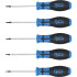 Jeu de Tournevis Profil T Torx T6-T10 - 5 Pièces - Acier Résistant - Précision et Confort d Utilisation - BGS