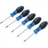 Jeu de Tournevis Profil T Torx T6-T10 - 5 pcs - Acier Résistant - Précision et Confort d Utilisation - D-Work