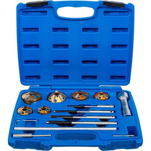 Jeu de Fraises pour Sièges de Soupape 14 pcs - Acier, Précision et Durabilité, Pro - D-Work