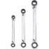 Jeu de Clés à Cliquet 4-en-1 8x9 - 18x19 mm - Acier Résistant - Polyvalence et Praticité - BGS