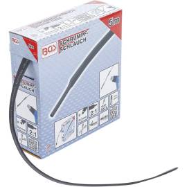 Boîte de Gaines Thermorétractables Noires Ø8 mm - 5 m - Protection et Isolation Électrique - BGS