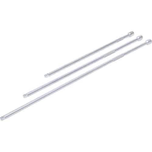 Jeu de Rallonges 6,3 mm (1/4) - 300 / 380 / 450 mm - 3 pcs - Précision et Robustesse, Acier, Zones Difficiles - D-Work